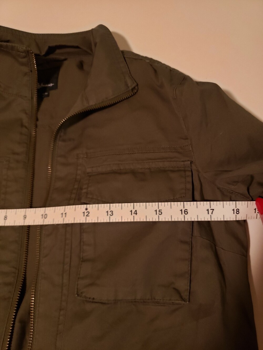 Reitmans Olive Green Utility Jacket with Waist Tie - Picture 9 of 9